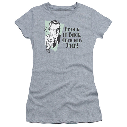 Knock It Back - Short Sleeve Junior Sheer - Athletic Heather T-shirt