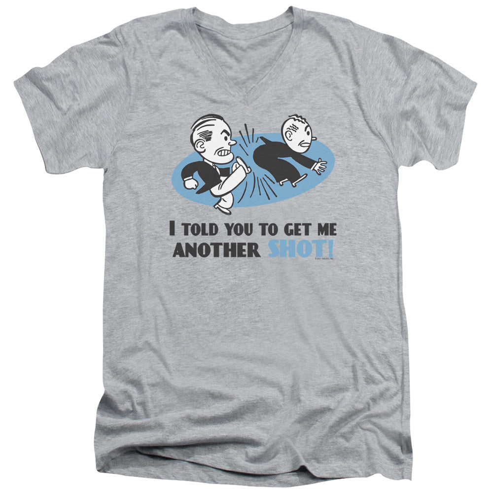 Another Shot - Short Sleeve Adult V-neck - Athletic Heather T-shirt