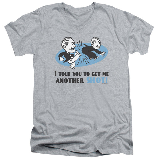 Another Shot - Short Sleeve Adult V-neck - Athletic Heather T-shirt