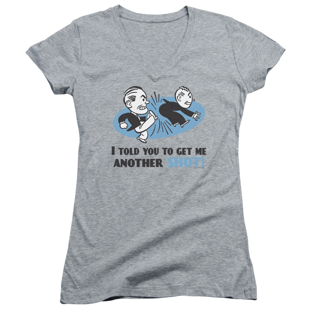 Another Shot - Junior V-neck - Athletic Heather