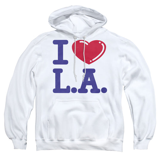 I Love L.a. - Adult Pull-over Hoodie - White