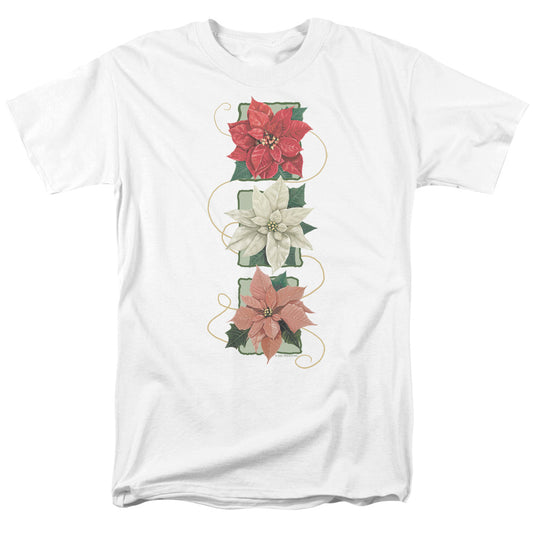 Poinsettias - Short Sleeve Adult 18 - 1 - White T-shirt