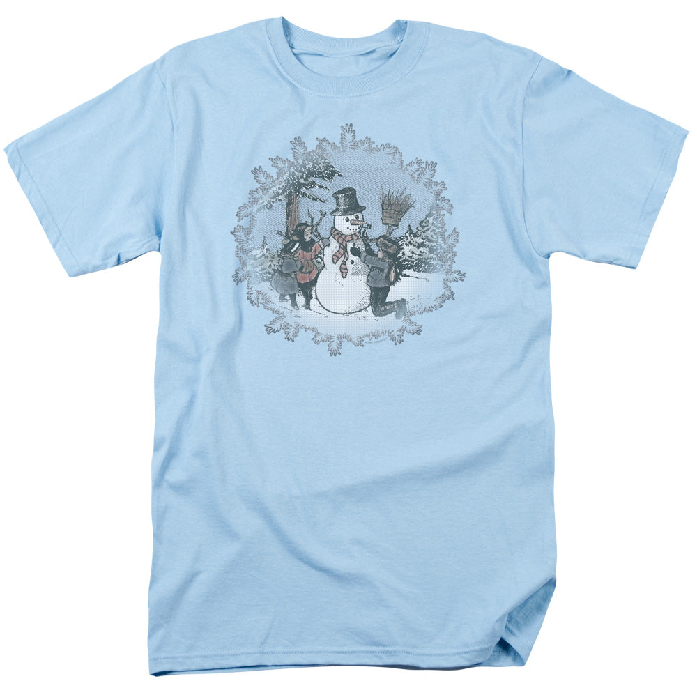 Let It Snow - Short Sleeve Adult 18 - 1 - Light Blue T-shirt