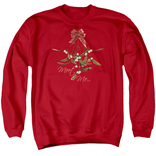 Meet Me - Adult Crewneck Sweatshirt - Red
