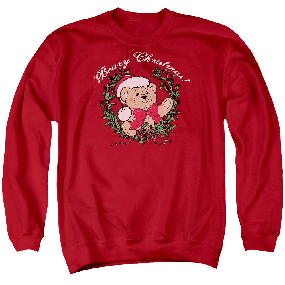 Beary Christmas - Adult Crewneck Sweatshirt - Red