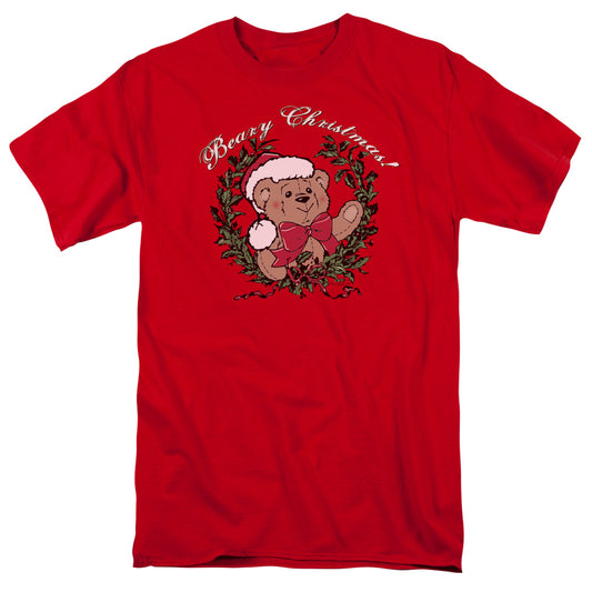 Beary Christmas - Short Sleeve Adult 18 - 1 - Red T-shirt