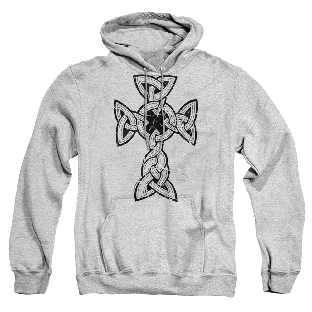 Knotted Celtic Cross - Adult Pull-over Hoodie - Athletic Heather
