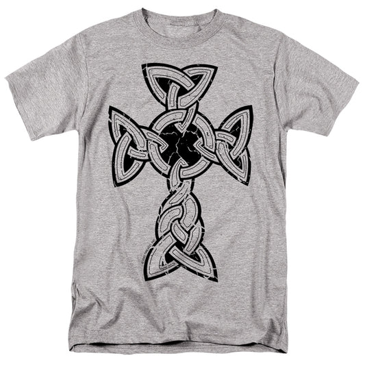 Knotted Celtic Cross - Short Sleeve Adult 18 - 1 - Athletic Heather T-shirt