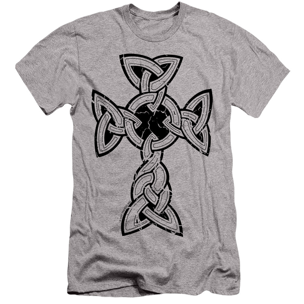 Knotted Celtic Cross - Short Sleeve Adult 30 - 1 - Athletic Heather T-shirt