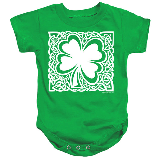 Celtic Clover-infant Snapsuit-kelly