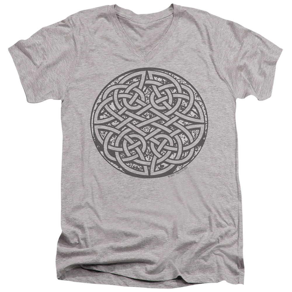 Celtic Knot - Short Sleeve Adult V-neck - Athletic Heather T-shirt