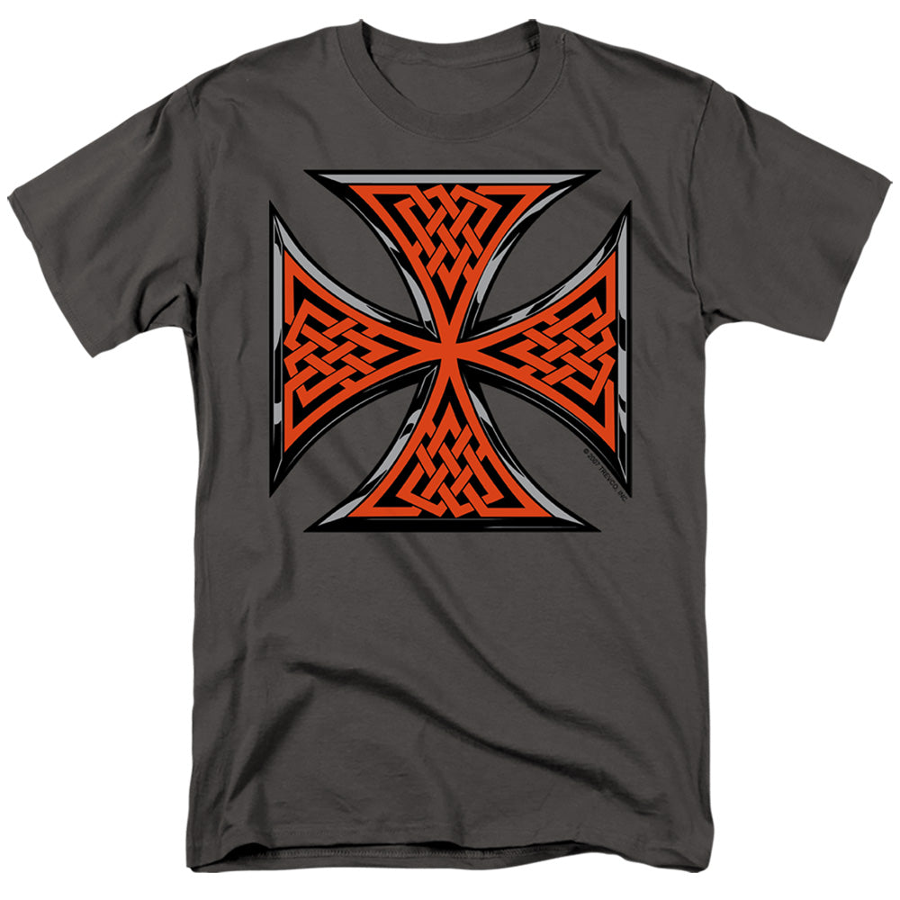 Celtic Iron Cross - Short Sleeve Adult 18 - 1 - Charcoal T-shirt