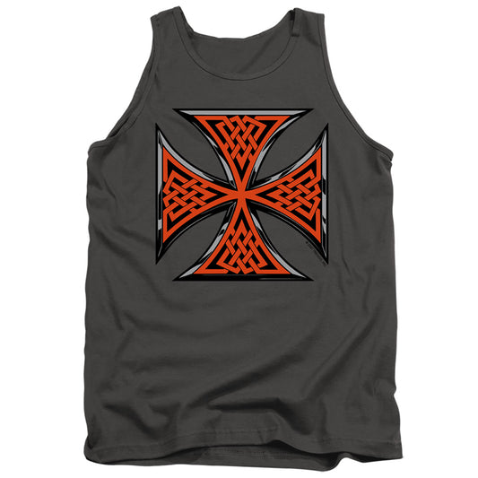 Celtic Iron Cross - Adult Tank - Charcoal
