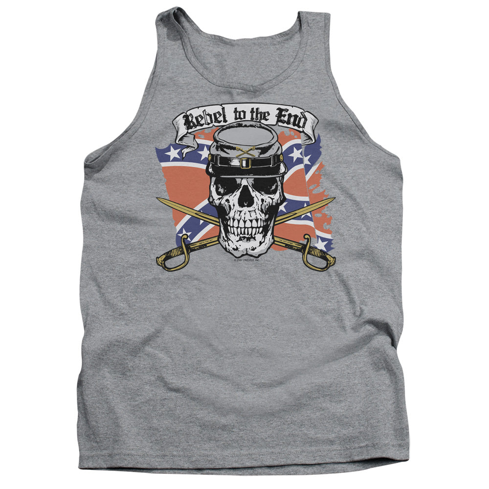 Rebel To The End - Adult Tank - Athletic Heather