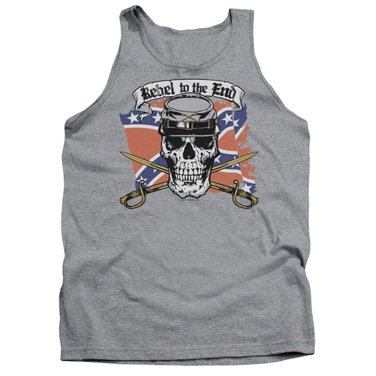 Rebel To The End - Adult Tank - Athletic Heather