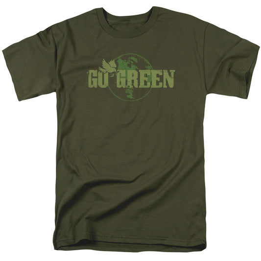 Go Green - Short Sleeve Adult 18 - 1 - Military Green T-shirt