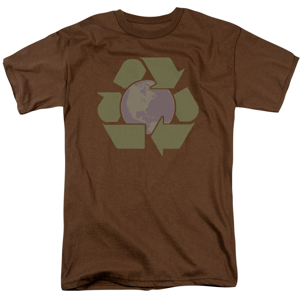 Recycle Earth - Short Sleeve Adult 18 - 1 - Coffee T-shirt