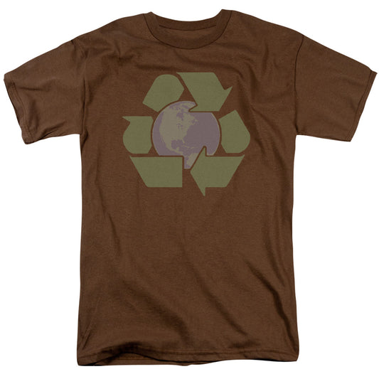 Recycle Earth - Short Sleeve Adult 18 - 1 - Coffee T-shirt