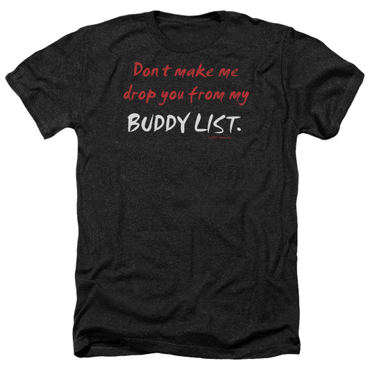 Buddy List - Adult Heather-black