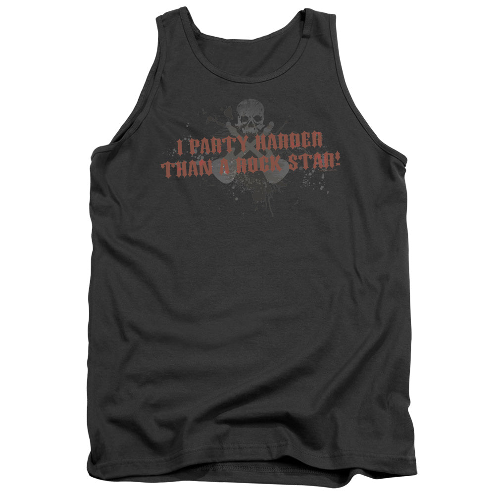 Party Like A Rock Star - Adult Tank - Charcoal