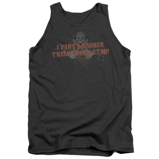 Party Like A Rock Star - Adult Tank - Charcoal