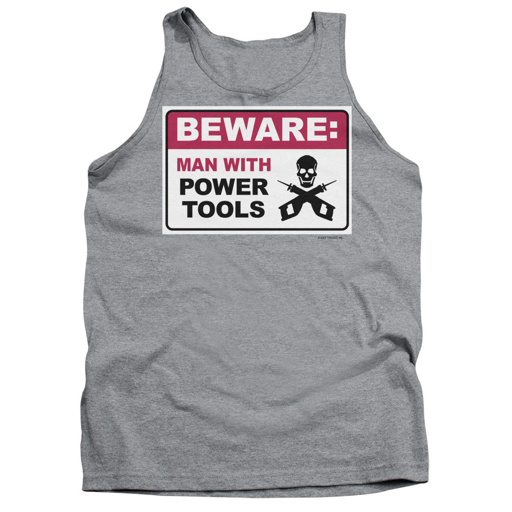 Beware - Adult Tank - Athletic Heather