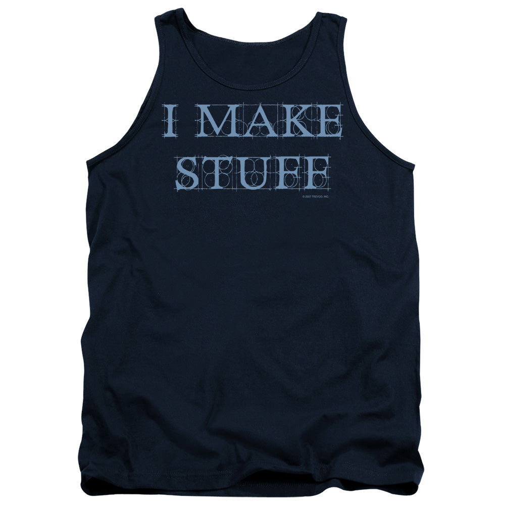 I Make Stuff - Adult Tank - Navy