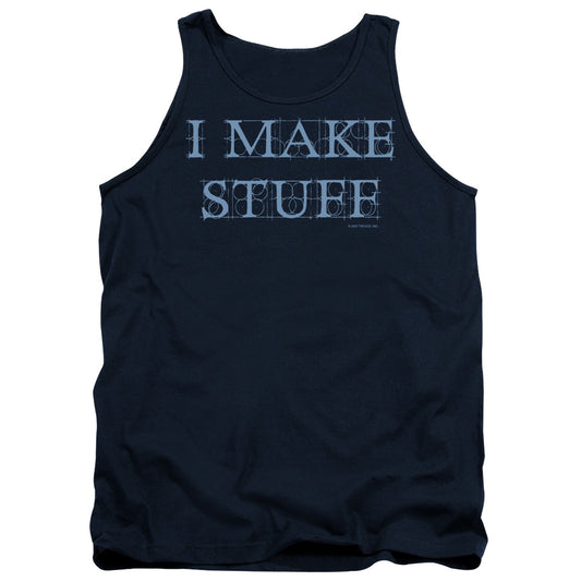 I Make Stuff - Adult Tank - Navy