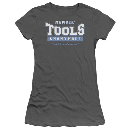 Tools Anonymous - Short Sleeve Junior Sheer - Charcoal T-shirt