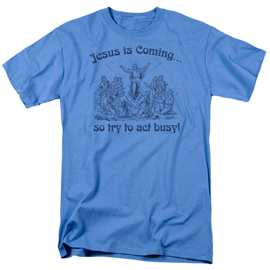 Jesus Is Coming - Short Sleeve Adult 18 - 1 - Carolina Blue T-shirt