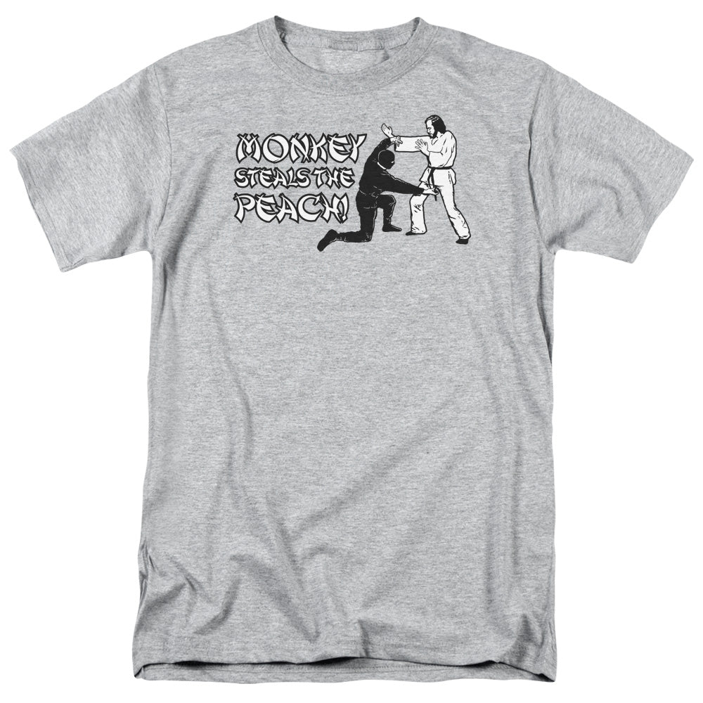 Monkey Steals The Peach - Short Sleeve Adult 18 - 1 - Athletic Heather T-shirt
