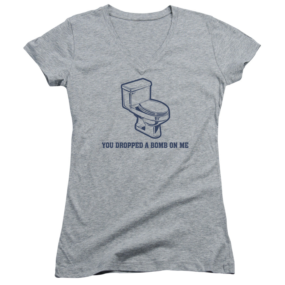 You Dropped A Bomb - Junior V-neck - Athletic Heather