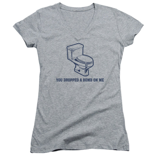 You Dropped A Bomb - Junior V-neck - Athletic Heather