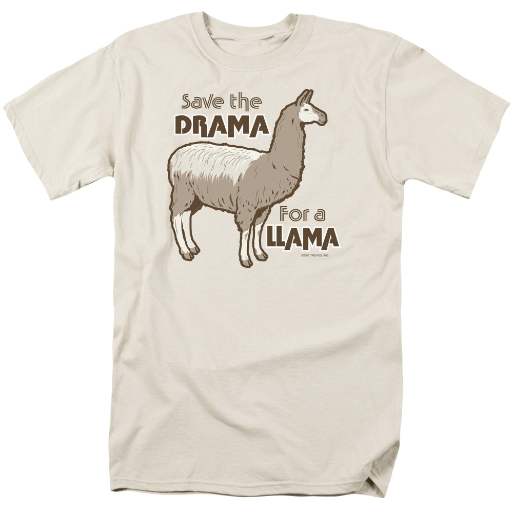 Drama Llama - Short Sleeve Adult 18 - 1 - Cream T-shirt