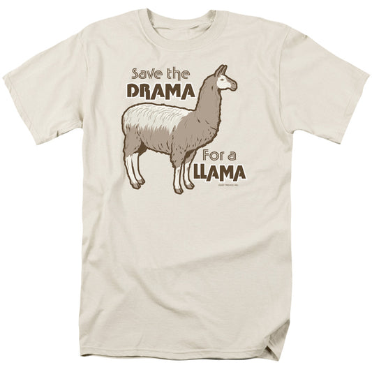 Drama Llama - Short Sleeve Adult 18 - 1 - Cream T-shirt