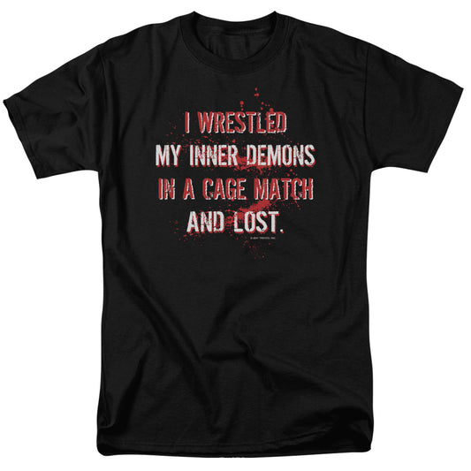 Wrestling Inner Demons - Short Sleeve Adult 18 - 1 - Black T-shirt