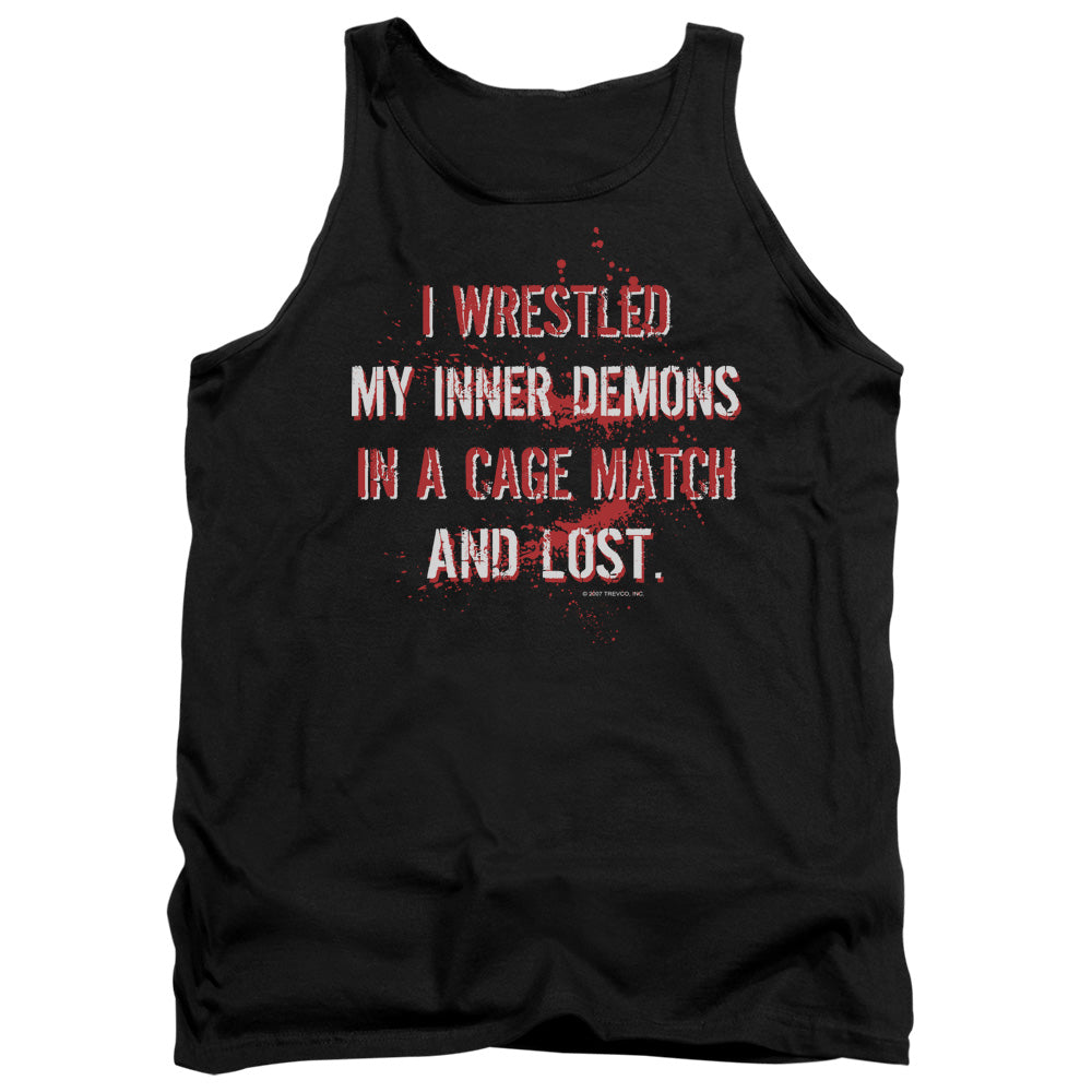 Wrestling Inner Demons - Adult Tank - Black