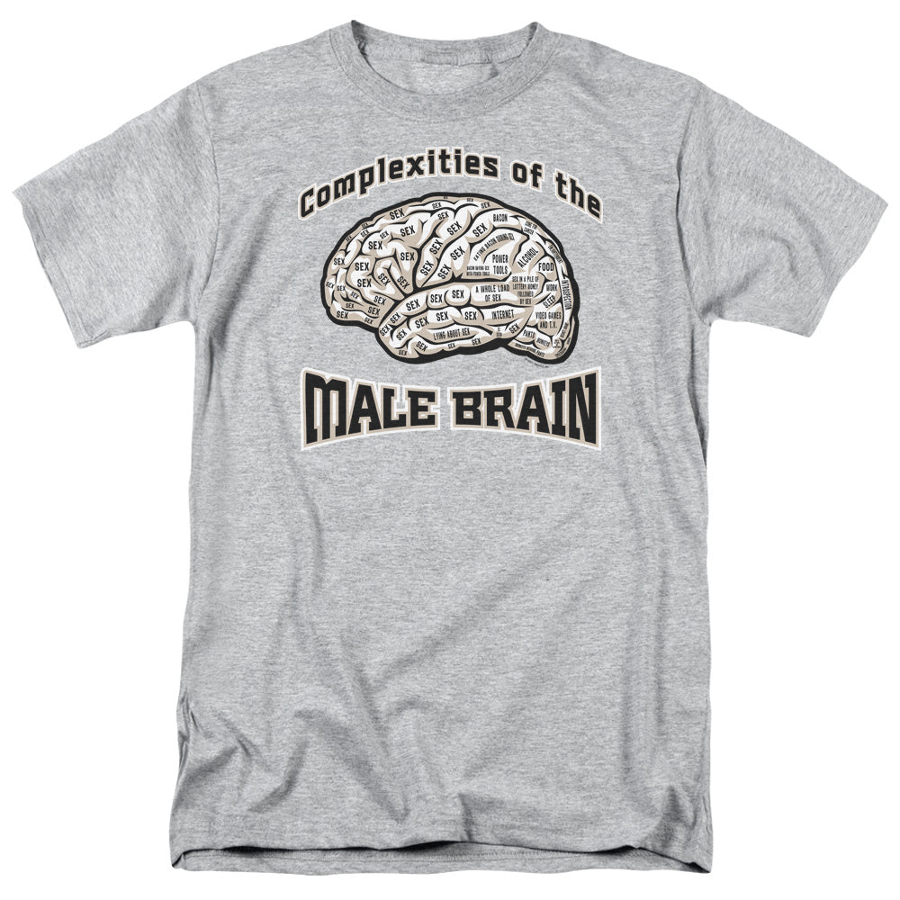 Male Brain - Short Sleeve Adult 18 - 1 - Athletic Heather T-shirt