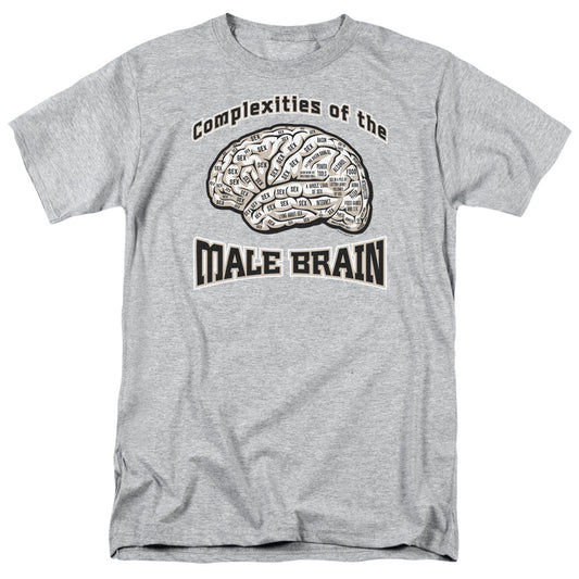Male Brain - Short Sleeve Adult 18 - 1 - Athletic Heather T-shirt