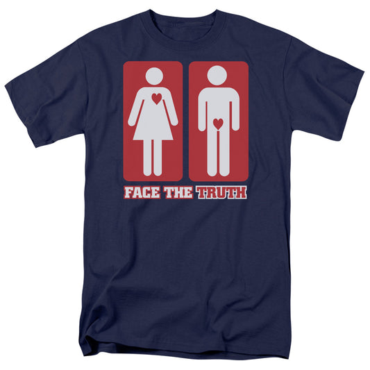 Face The Truth - Short Sleeve Adult 18 - 1 - Navy T-shirt