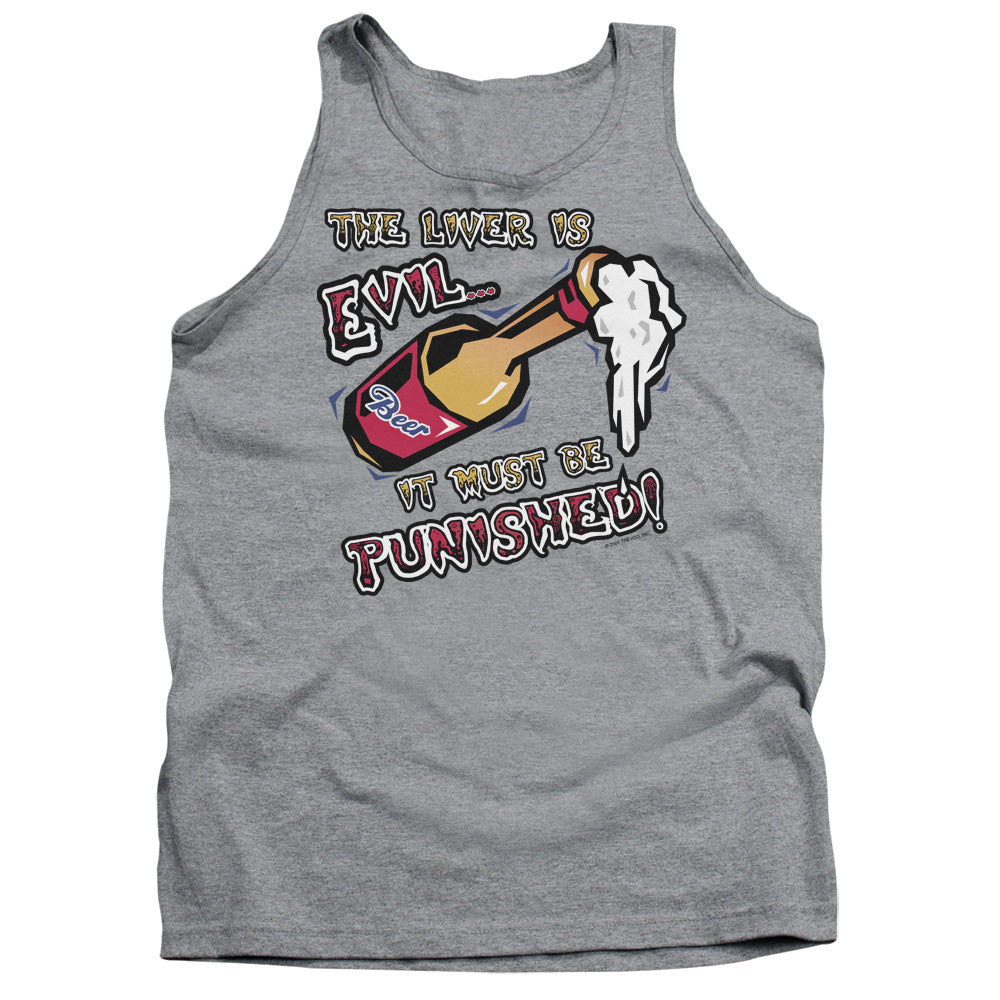 The Liver Is Evil - Adult Tank - Athletic Heather