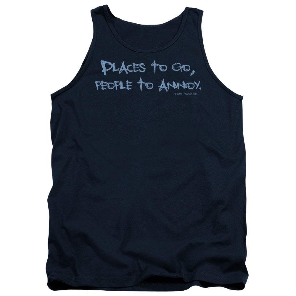 People To Annoy - Adult Tank - Navy