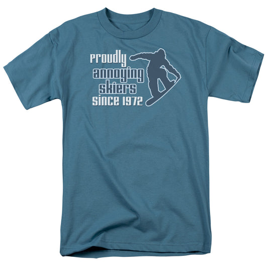 Proudly Annonying Skiers - Short Sleeve Adult 18 - 1 - Slate T-shirt