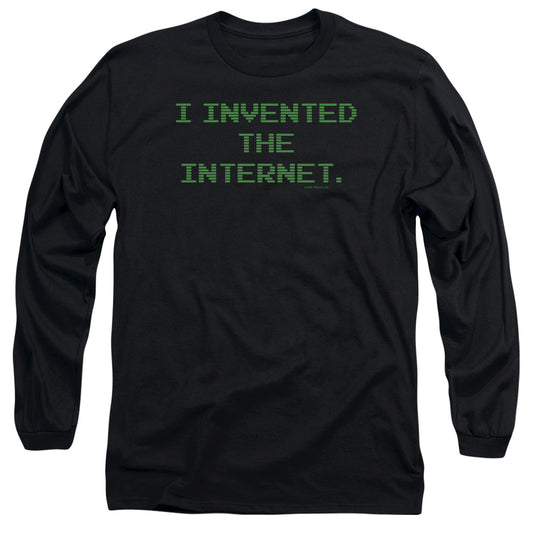 Invented The Internet - Long Sleeve Adult 18 - 1 - Black T-shirt