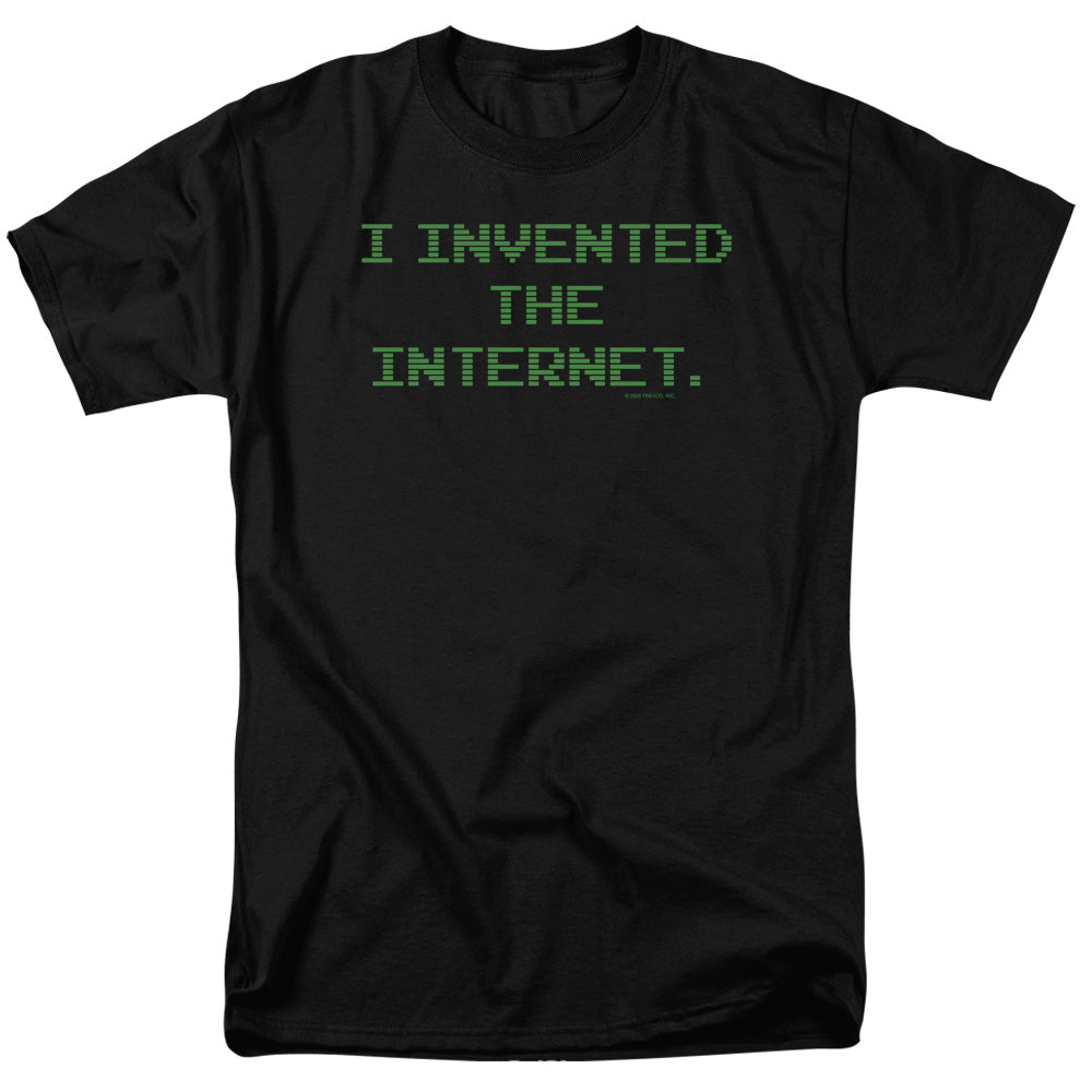 Invented The Internet - Short Sleeve Adult 18 - 1 - Black T-shirt
