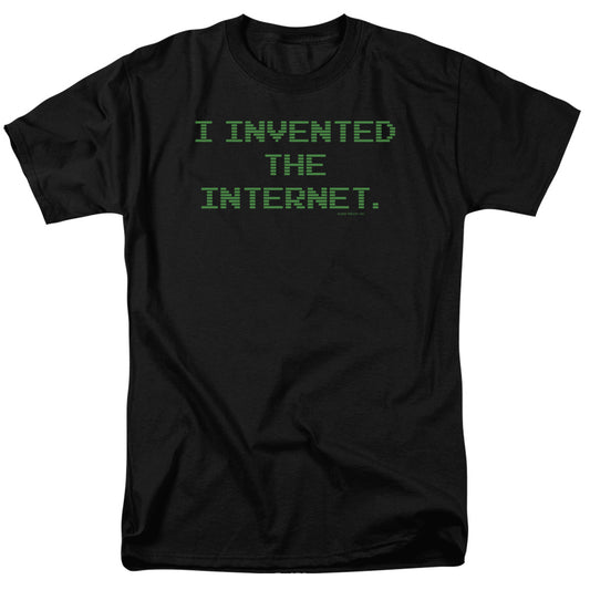 Invented The Internet - Short Sleeve Adult 18 - 1 - Black T-shirt