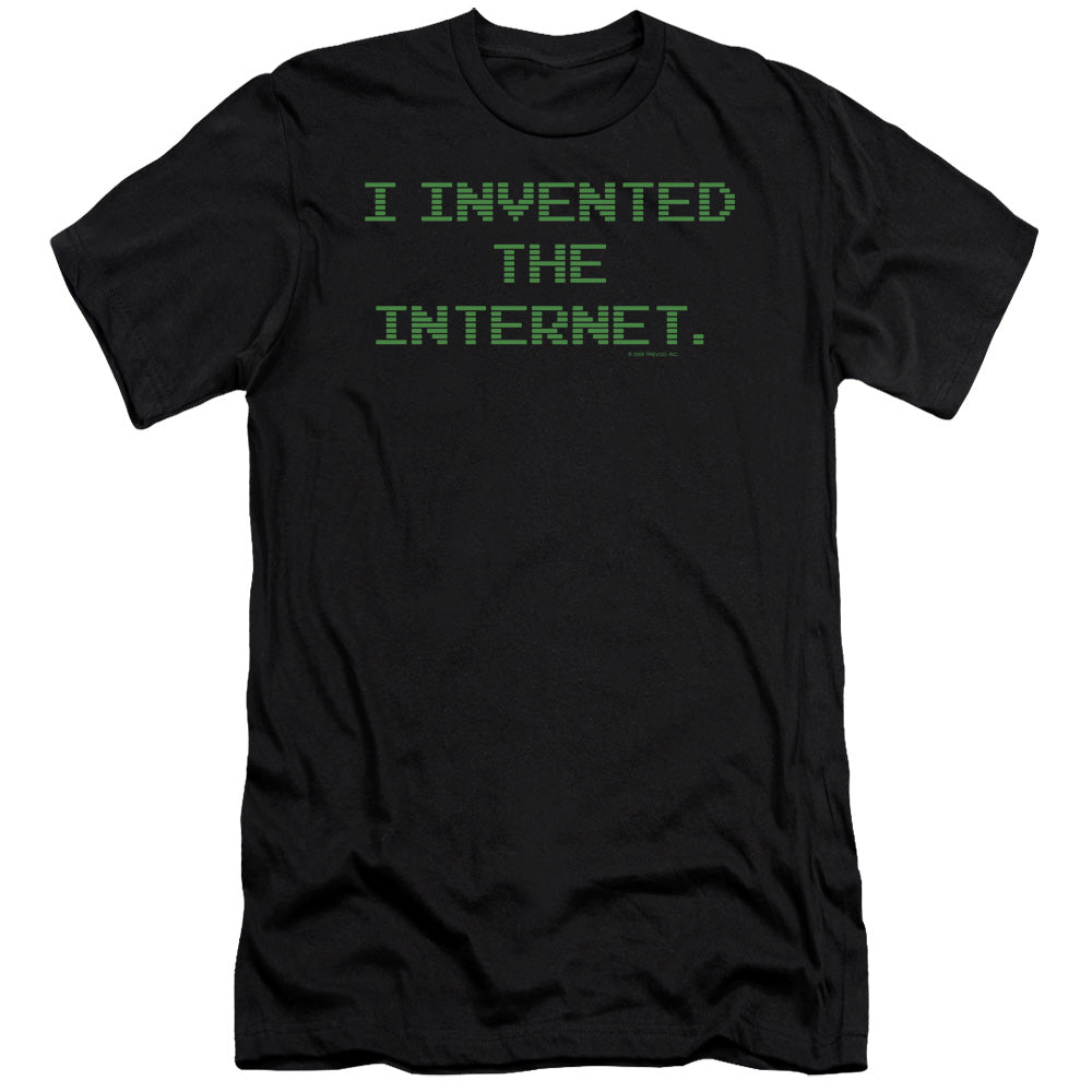 Invented The Internet - Short Sleeve Adult 30 - 1 - Black T-shirt