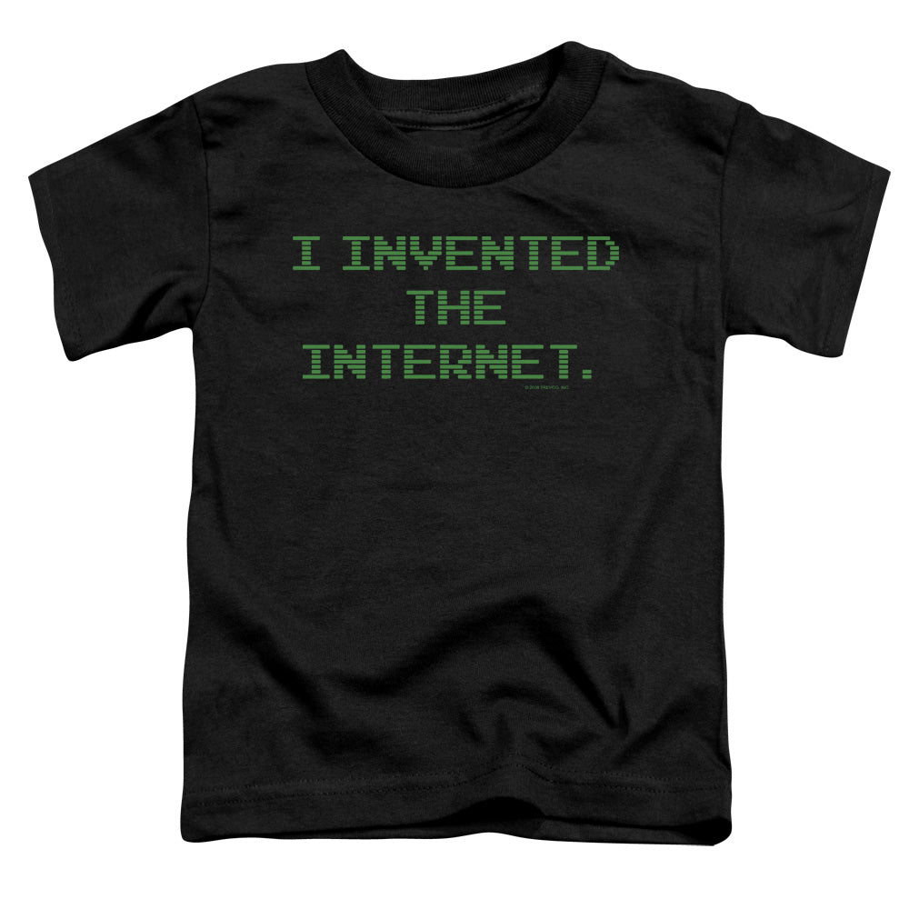 Invented The Internet - Short Sleeve Toddler Tee - Black T-shirt