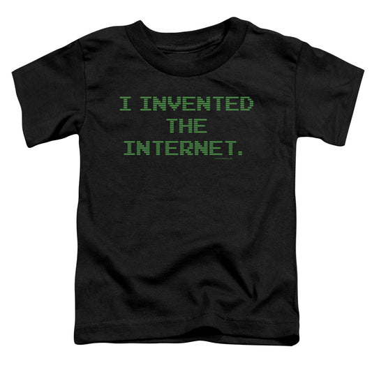 Invented The Internet - Short Sleeve Toddler Tee - Black T-shirt