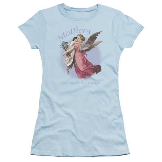 Mother Angel - Short Sleeve Junior Sheer - Light Blue T-shirt